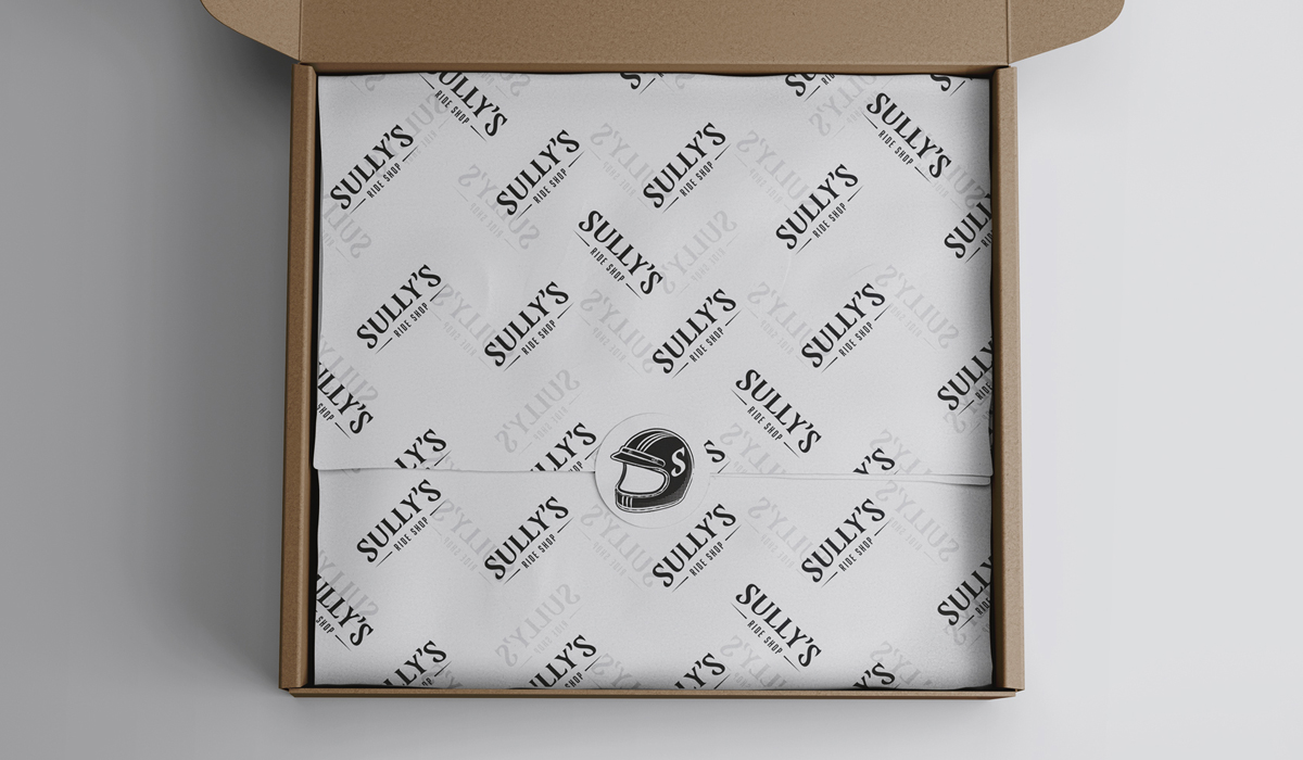 Sullys branded tissuepaper