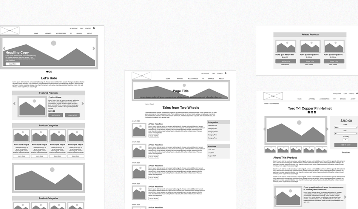 wireframes